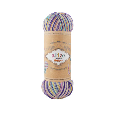 Пряжа Alize Superwash Artisan меланж (9003)