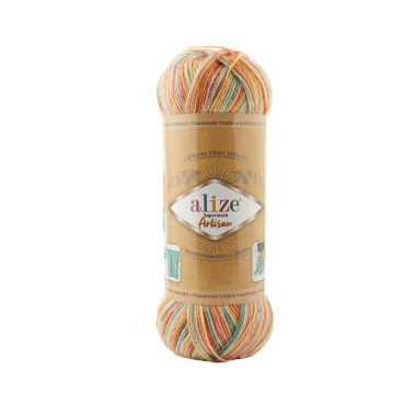 Пряжа Alize Superwash Artisan меланж (9012)