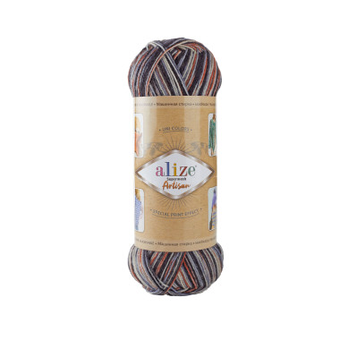 Пряжа Alize Superwash Artisan меланж (9013)