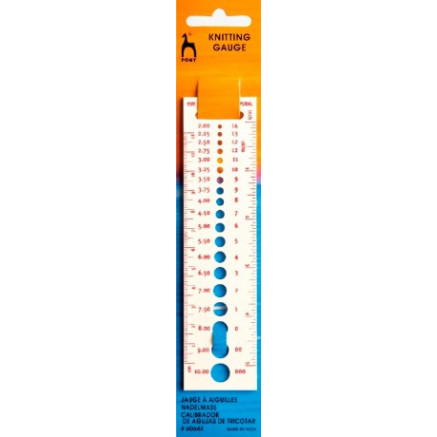 Pony Knitting Needle Diameter Ruler (60644)