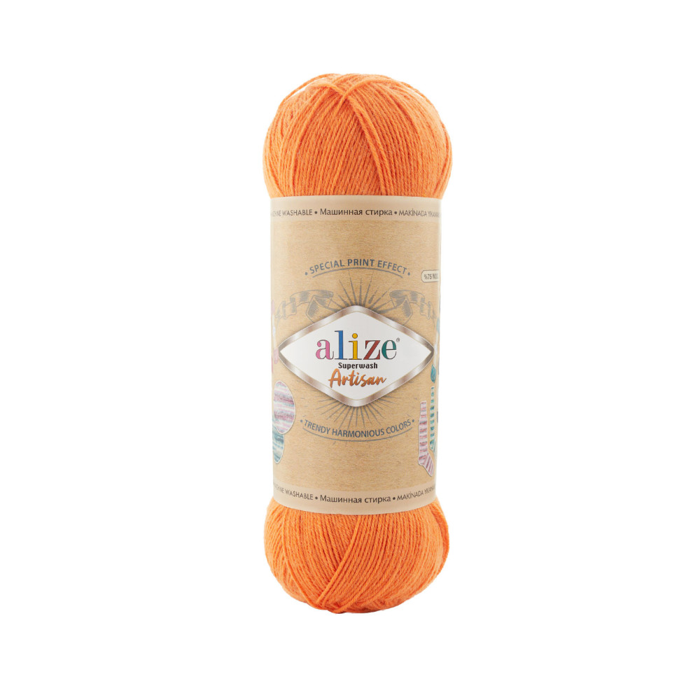 Пряжа Alize Superwash Artisan апельсин (336) Пряжа Alize Superwash Artisan апельсин (336)