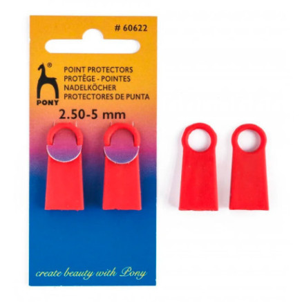 Plastic tips for knitting needles 2.5-5 mm Pony (60622)