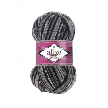 Пряжа Alize Superwash Comfort меланж (2695)