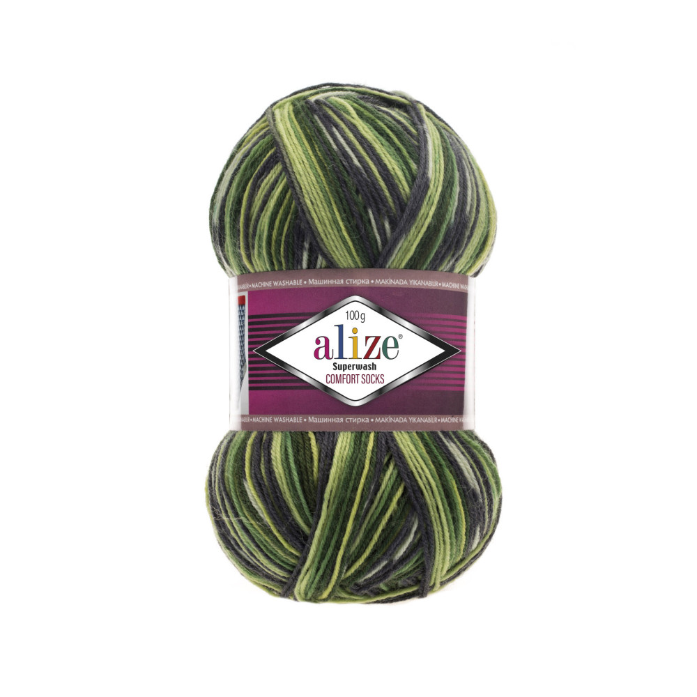 Пряжа Alize Superwash Comfort меланж (2696) Пряжа Alize Superwash Comfort меланж (2696)