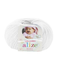 Yarn Alize Baby white (55)