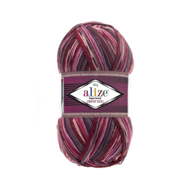 Пряжа Alize Superwash Comfort меланж (2698)