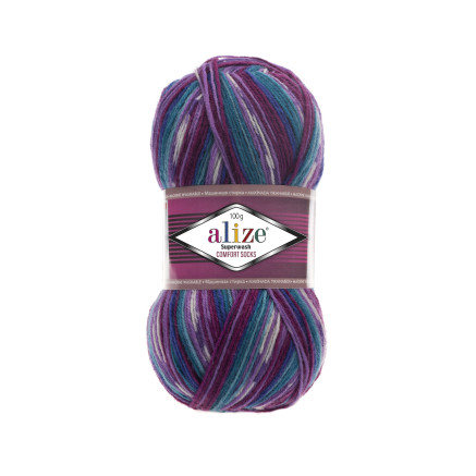 Пряжа Alize Superwash Comfort меланж (4412)