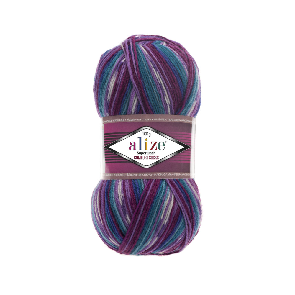 Пряжа Alize Superwash Comfort меланж (4412) Пряжа Alize Superwash Comfort меланж (4412)