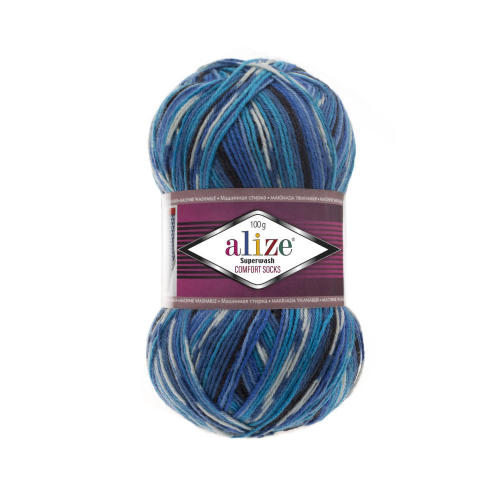 Пряжа Alize Superwash Comfort меланж (4446) Пряжа Alize Superwash Comfort меланж (4446)