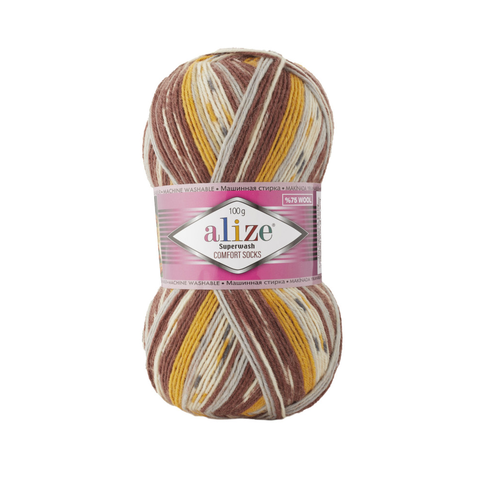 Пряжа Alize Superwash Comfort меланж (7652) Пряжа Alize Superwash Comfort меланж (7652)