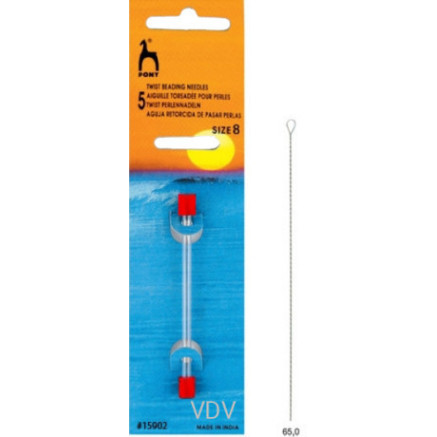 Pony Twisted Beading Needles, 5 pcs (15902)