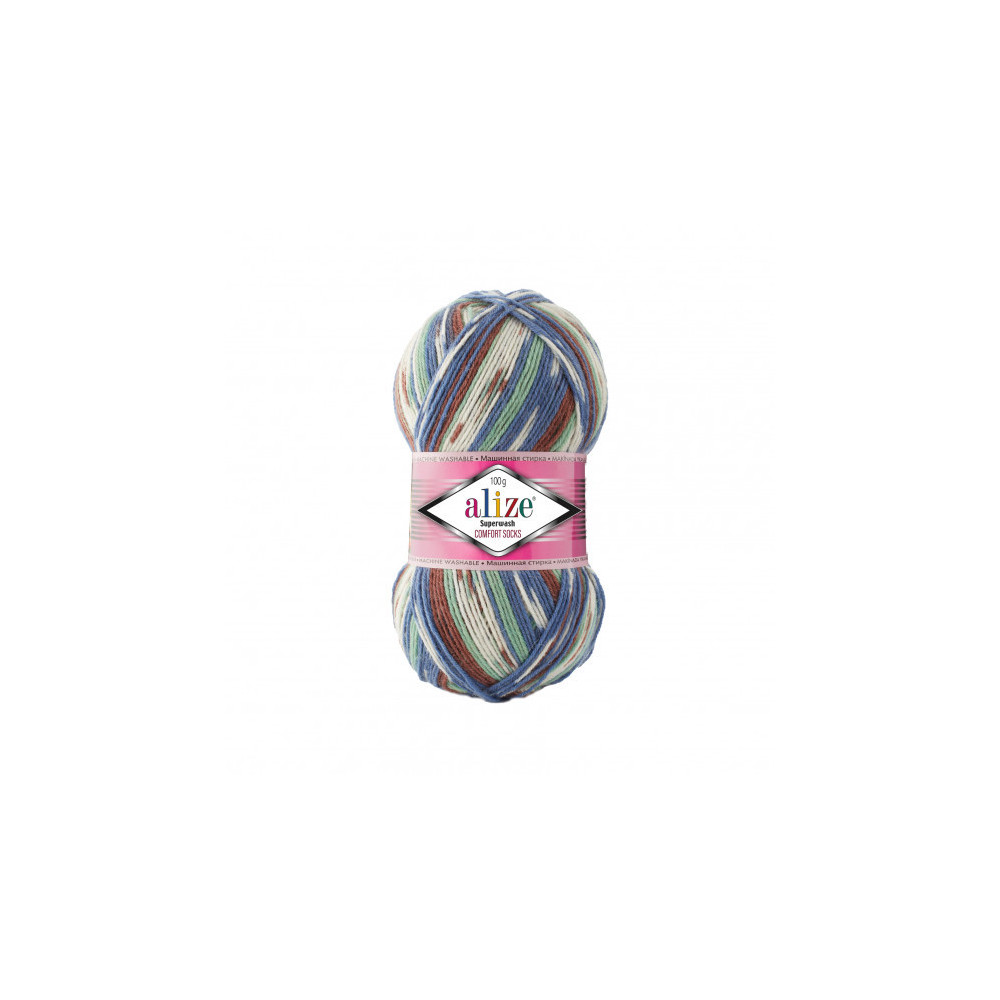 Пряжа Alize Superwash Comfort меланж (7653) Пряжа Alize Superwash Comfort меланж (7653)