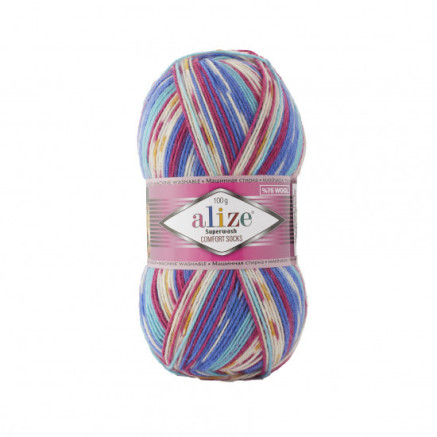 Yarn Alize Superwash Comfort melange (7654)