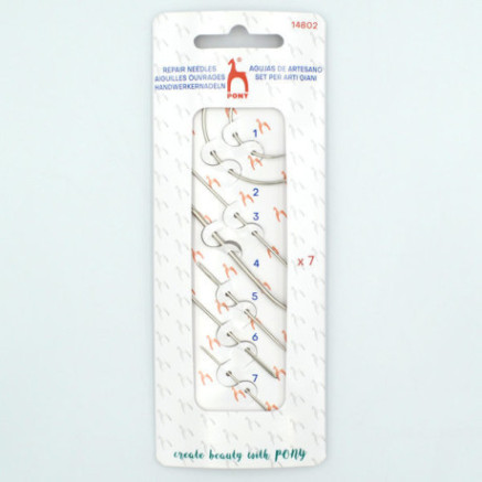 Repairing needle assorted 7 pcs Pony (14802)