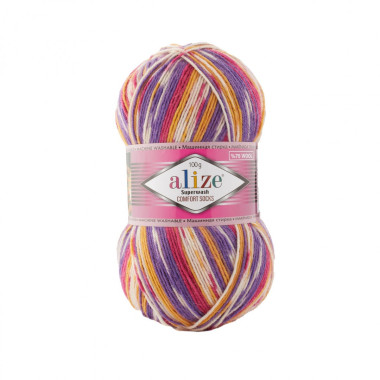 Yarn Alize Superwash Comfort melange (7655)