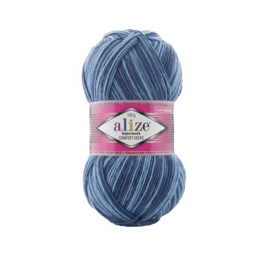 Пряжа Alize Superwash Comfort меланж (7677)