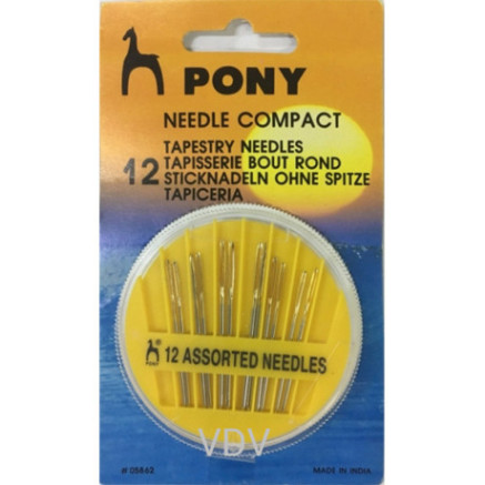Set of tapestry needles 12 pcs. №18-22 - Pony (05862)