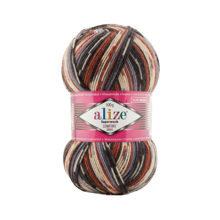 Yarn Alize Superwash Comfort melange (7840)