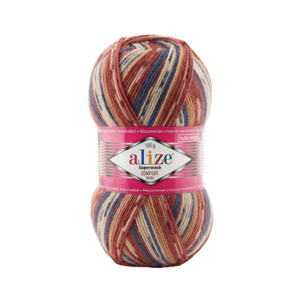 Yarn Alize Superwash Comfort melange (7841)