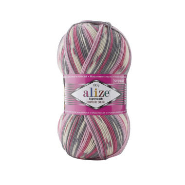 Пряжа Alize Superwash Comfort меланж (7707)