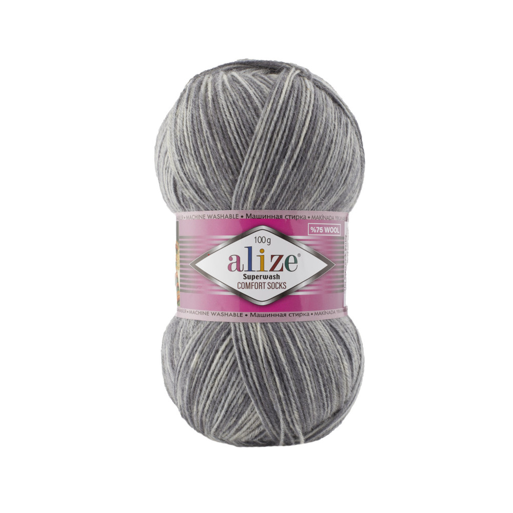 Пряжа Alize Superwash Comfort меланж (7676) Пряжа Alize Superwash Comfort меланж (7676)