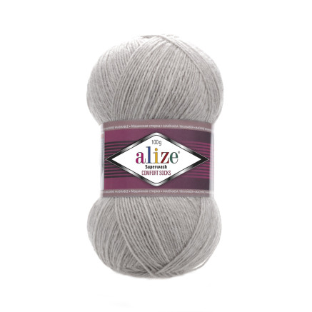 Yarn Alize Superwash Comfort gray (21)