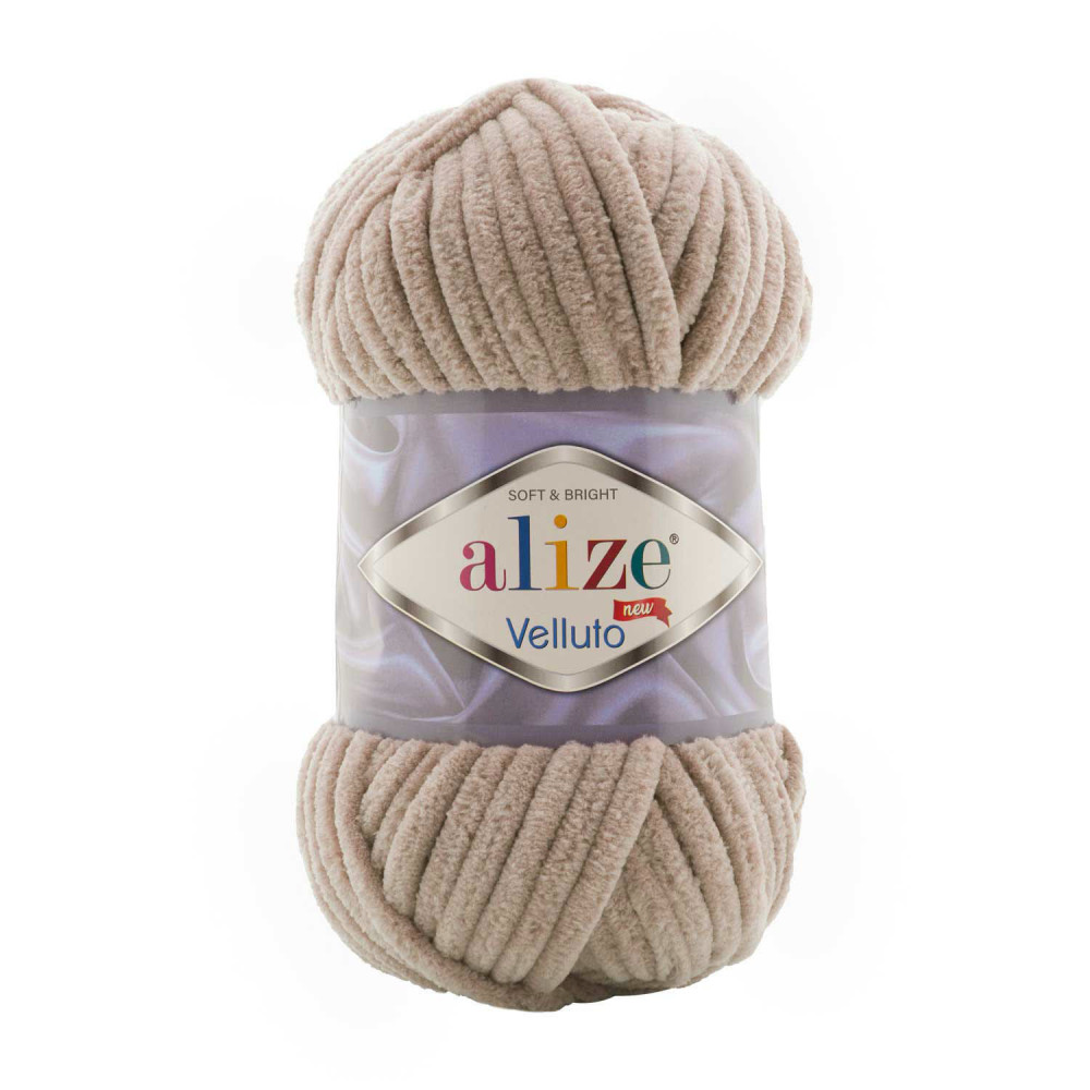 Пряжа Alize Velluto кофе с молоком (530) Пряжа Alize Velluto кофе с молоком (530)