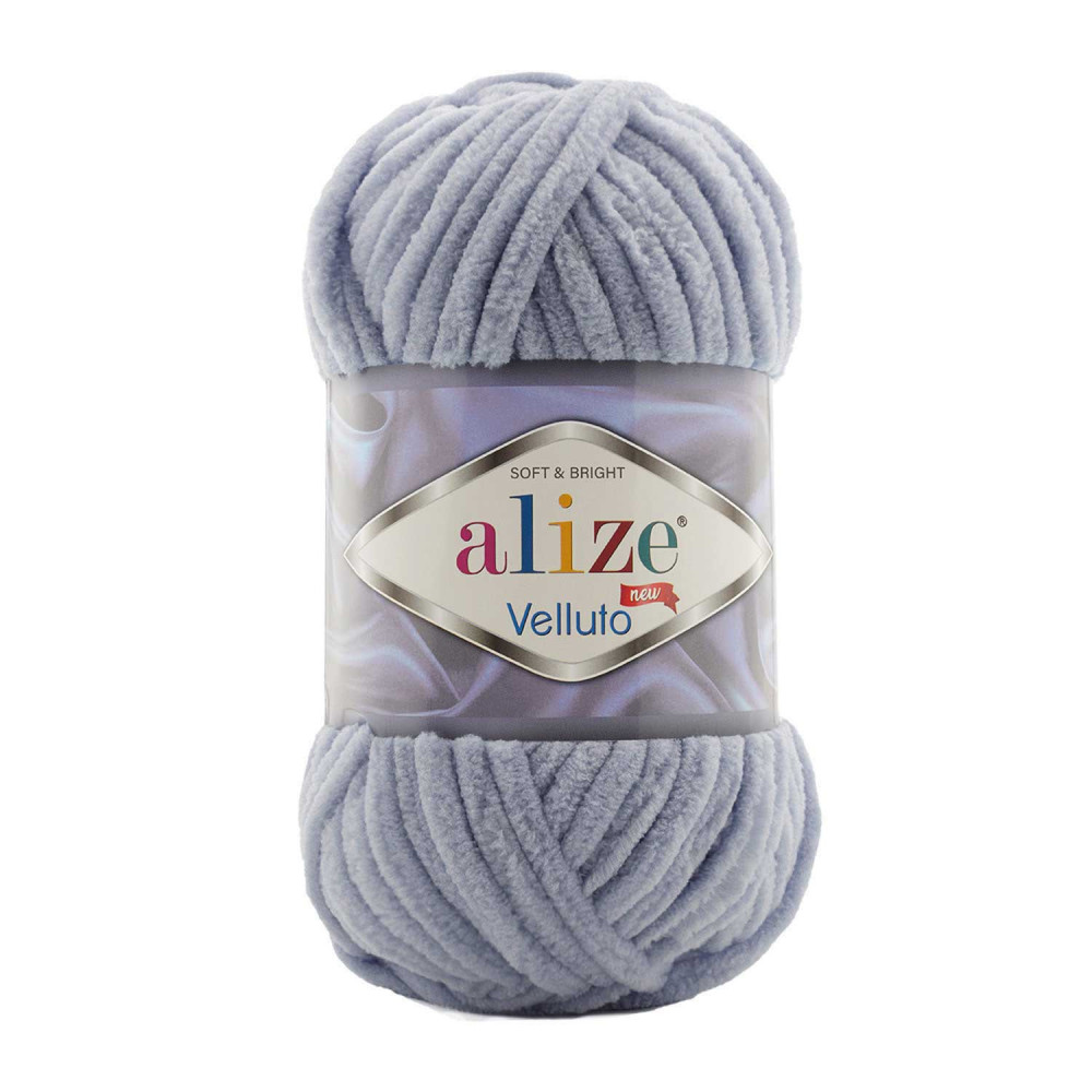 Пряжа Alize Velluto угольно-серый (87) Пряжа Alize Velluto угольно-серый (87)