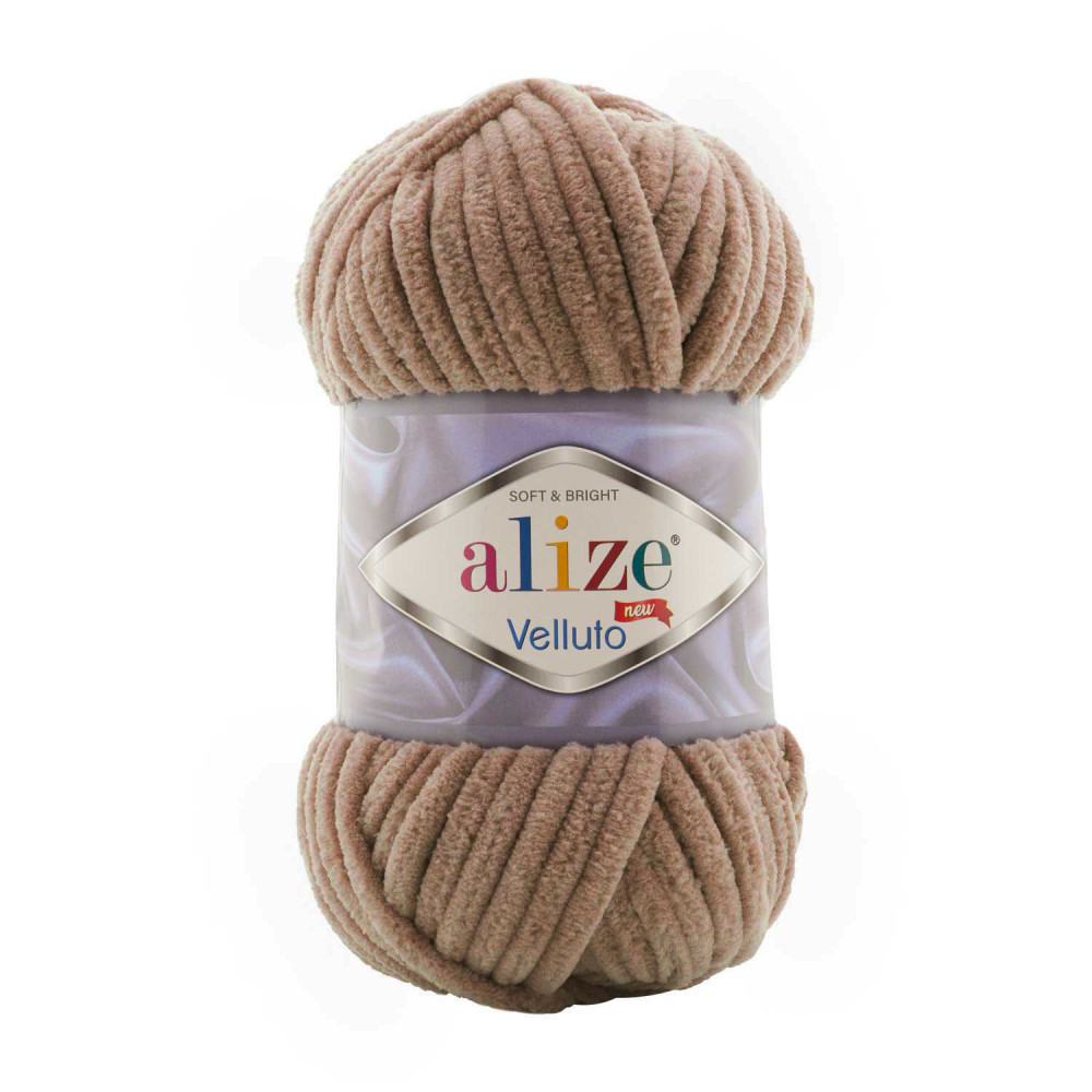 Пряжа Alize Velluto коричневый (329) Пряжа Alize Velluto коричневый (329)