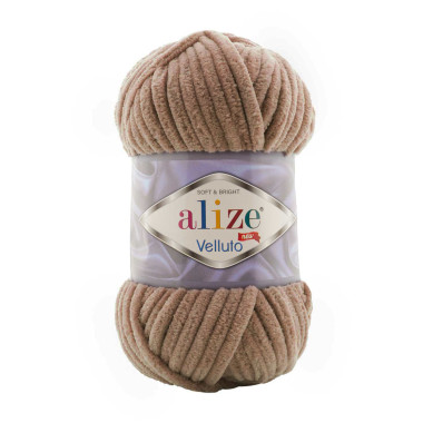 Yarn Alize Velluto brown (329)