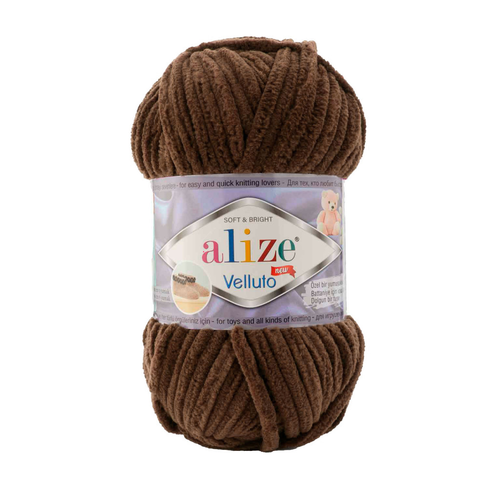 Yarn Alize Velluto dark chocolate (493) Yarn Alize Velluto dark chocolate (493)