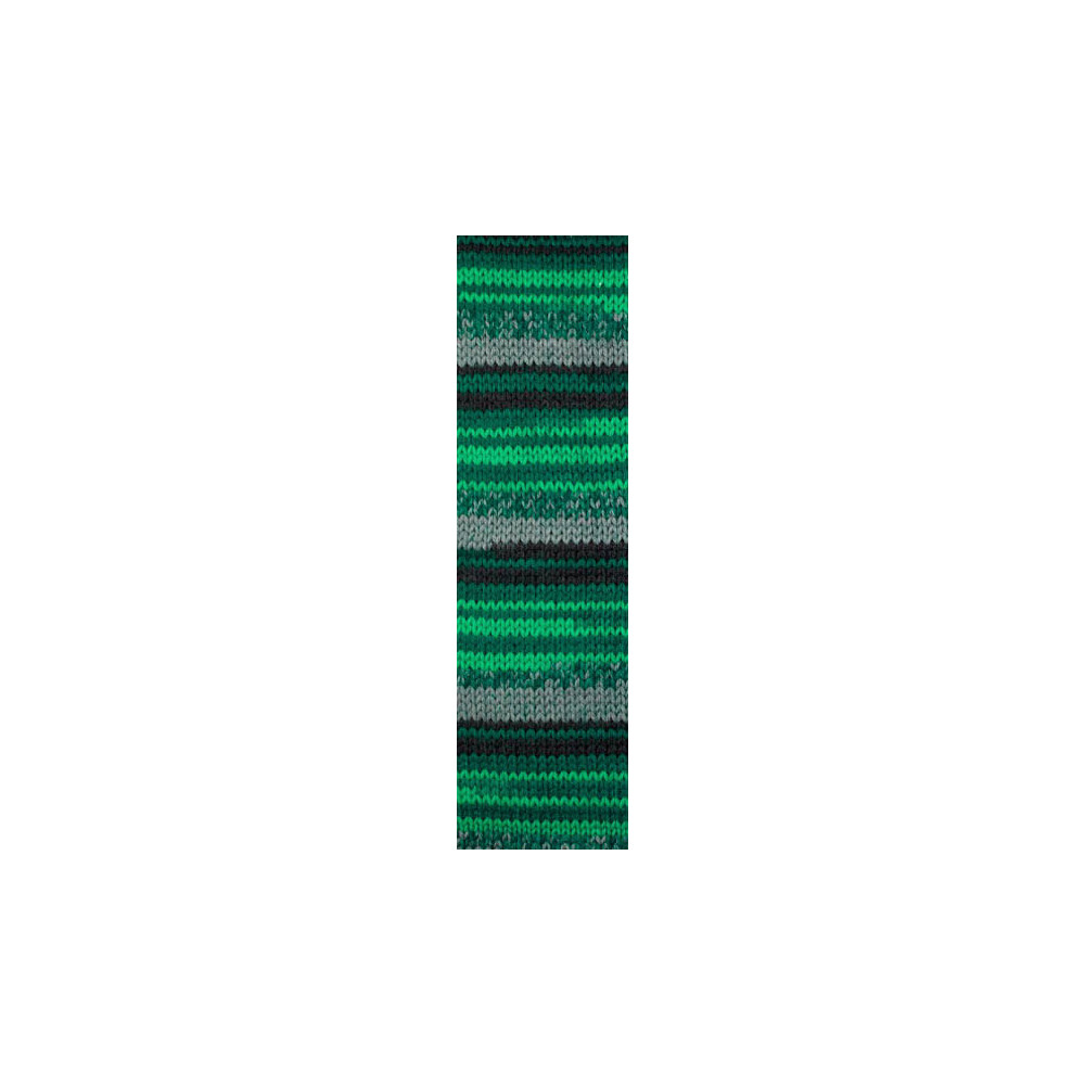 Yarn Alize Wooltime emerald multicolor(11012)