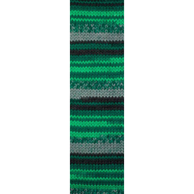 Yarn Alize Wooltime emerald multicolor(11012)
