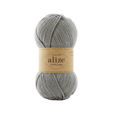 Yarn Alize Wooltime gray (21)