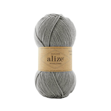 Yarn Alize Wooltime gray (21)