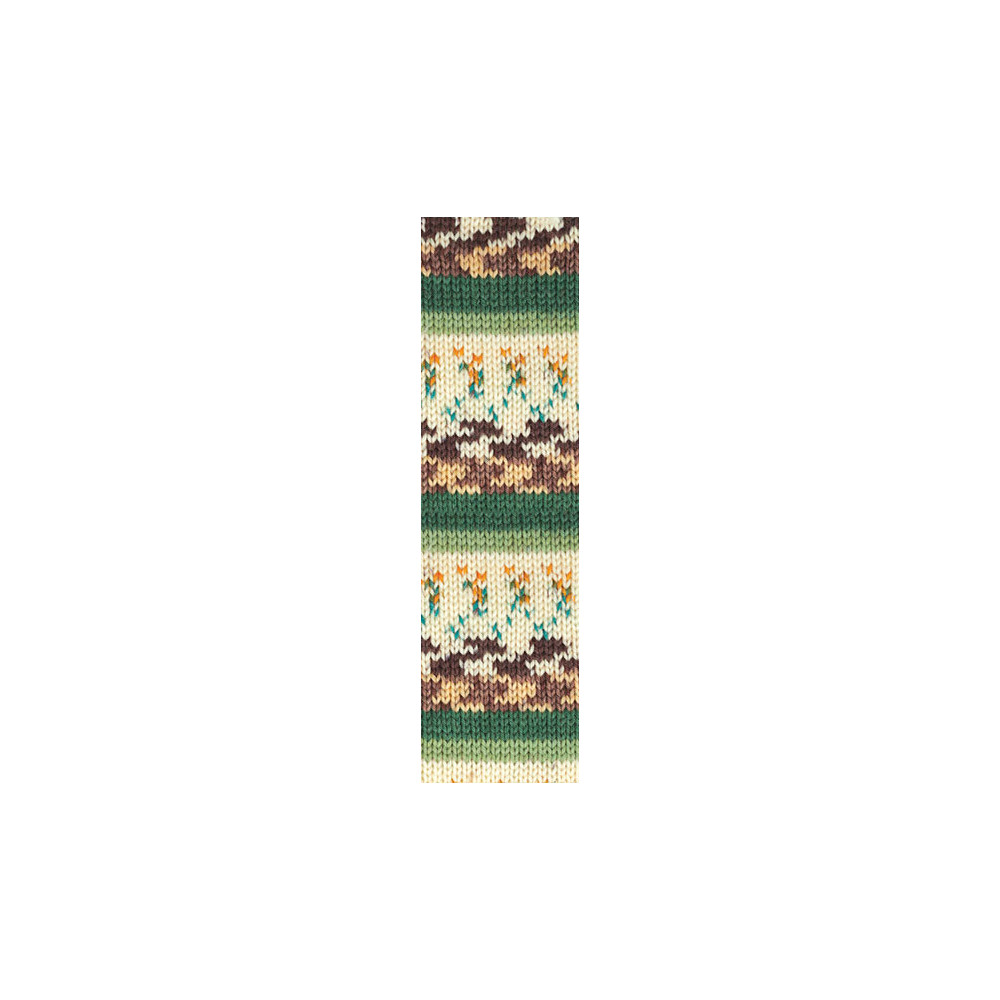 Yarn Alize Wooltime sand green melange (11021)