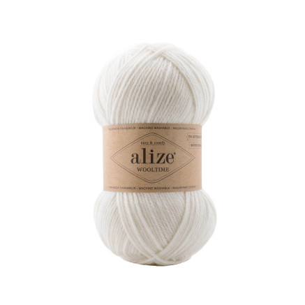 Yarn Alize Wooltime white (55)