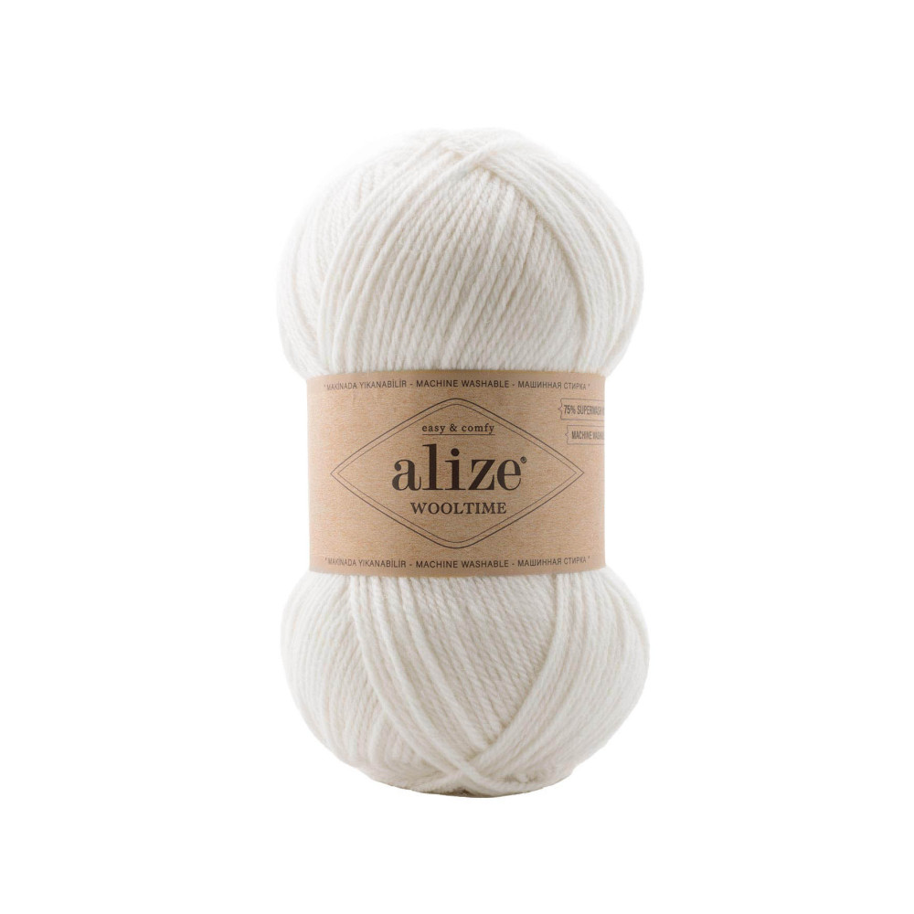 Пряжа Alize Wooltime белый (55) Пряжа Alize Wooltime белый (55)