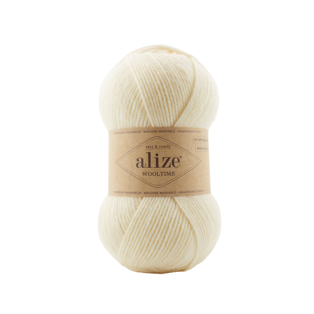Yarn Alize Wooltime cream (01) Yarn Alize Wooltime cream (01)