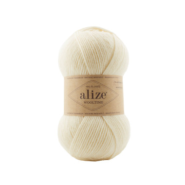Yarn Alize Wooltime cream (01)