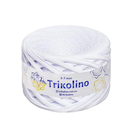 Knitted yarn Trikolino 5-7 mm, snow rose  100 m (770202)