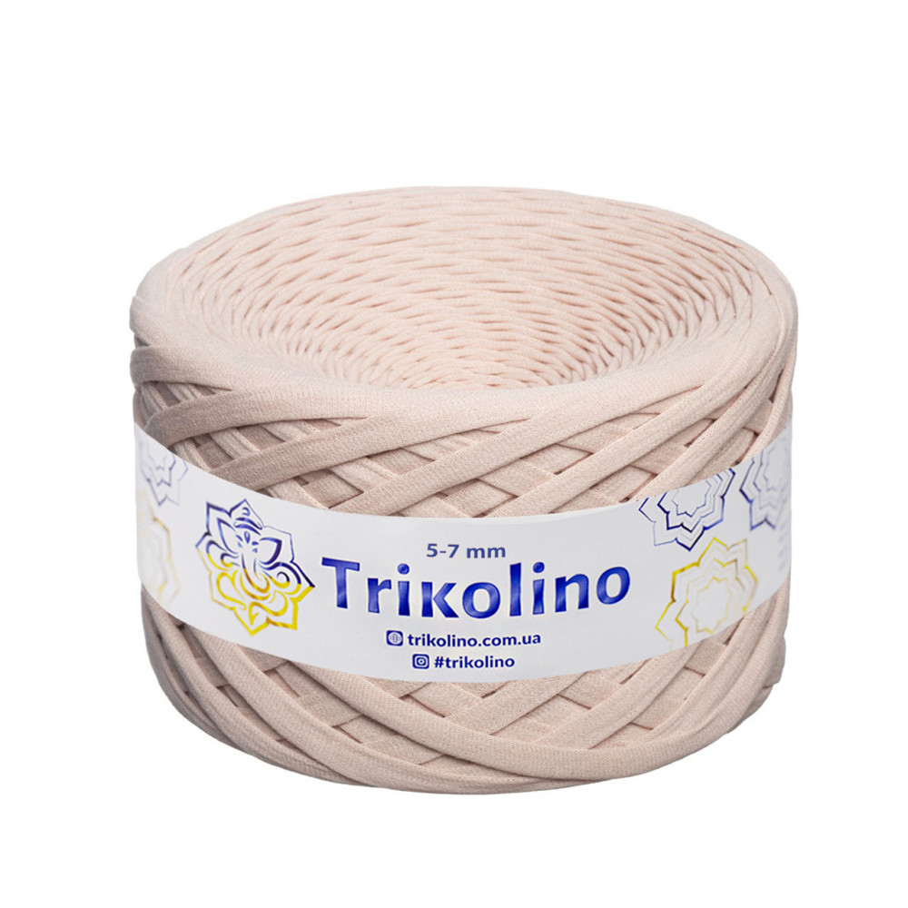 Трикотажна пряжа Trikolino 5-7 мм, пудра 100 м (702037) Трикотажна пряжа Trikolino 5-7 мм, пудра 100 м (702037)