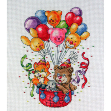 Cross stitch kit Balloons 16*22 cm (01080)