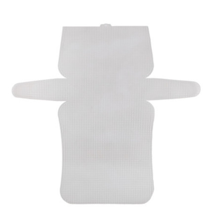 Plastic canvas for clutch bag 50*54 cm, white (KR002)