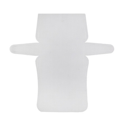Plastic canvas for clutch bag 42*46 cm, white (KR017)