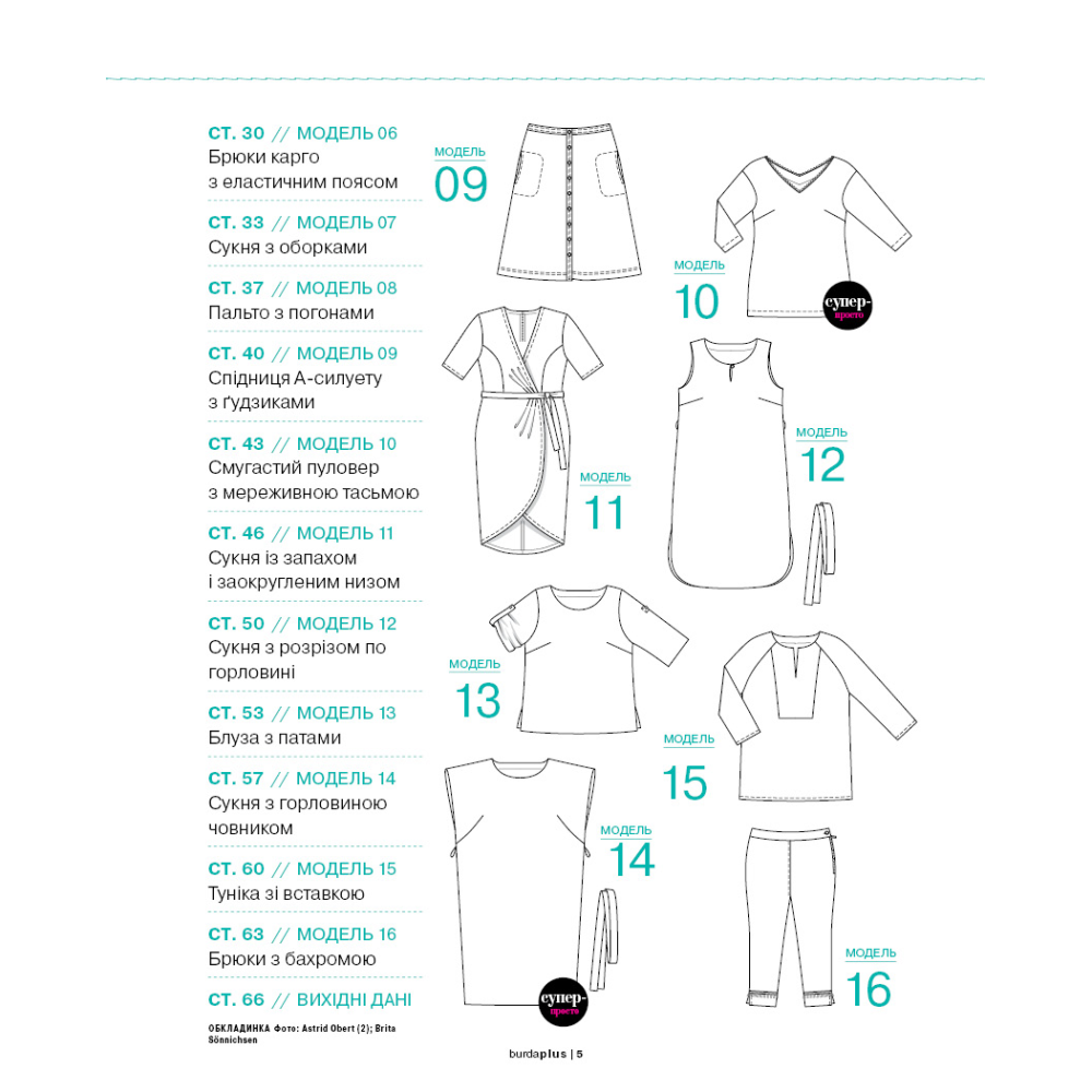 Sewing Magazine Burda Plus (Burda Plus) Ideal Models for Women 01/2025