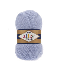Yarn Alize Angora Real 40 blue (40)