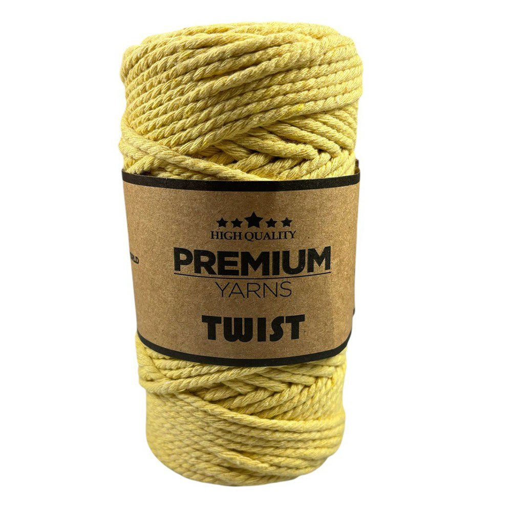 Cotton cord TWIST Premium Yarns, sunflower (3506) Cotton cord TWIST Premium Yarns, sunflower (3506)