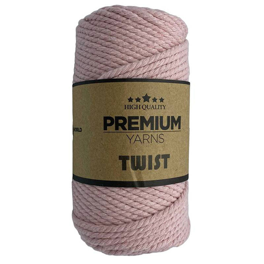 Cotton cord TWIST Premium Yarns, soft pink (3531) Cotton cord TWIST Premium Yarns, soft pink (3531)