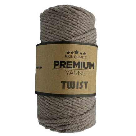 Cotton cord TWIST Premium Yarns, mocha (3540)